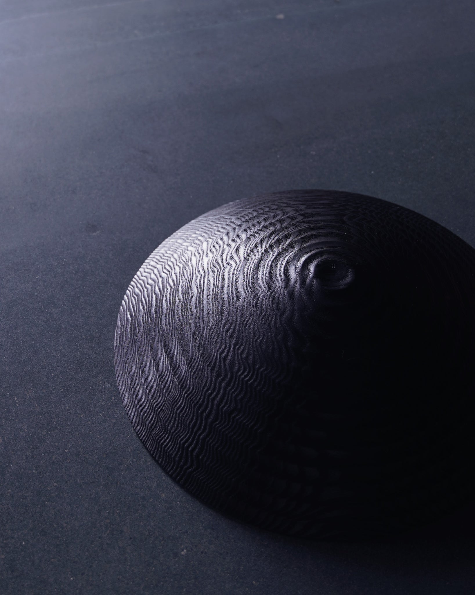 Coved Yakisugi Bowl - in Ash