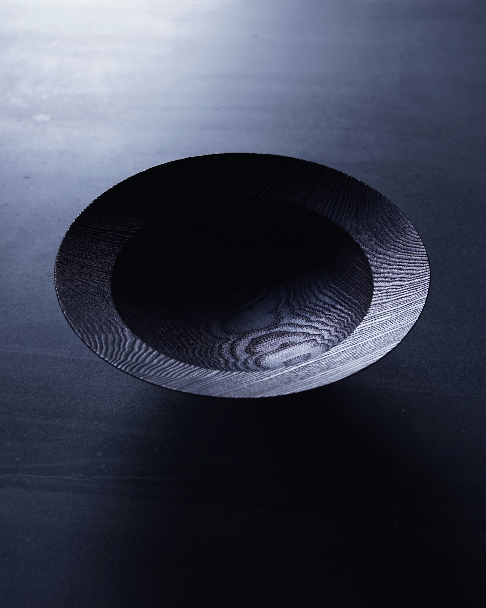 Coved Yakisugi Bowl - in Ash