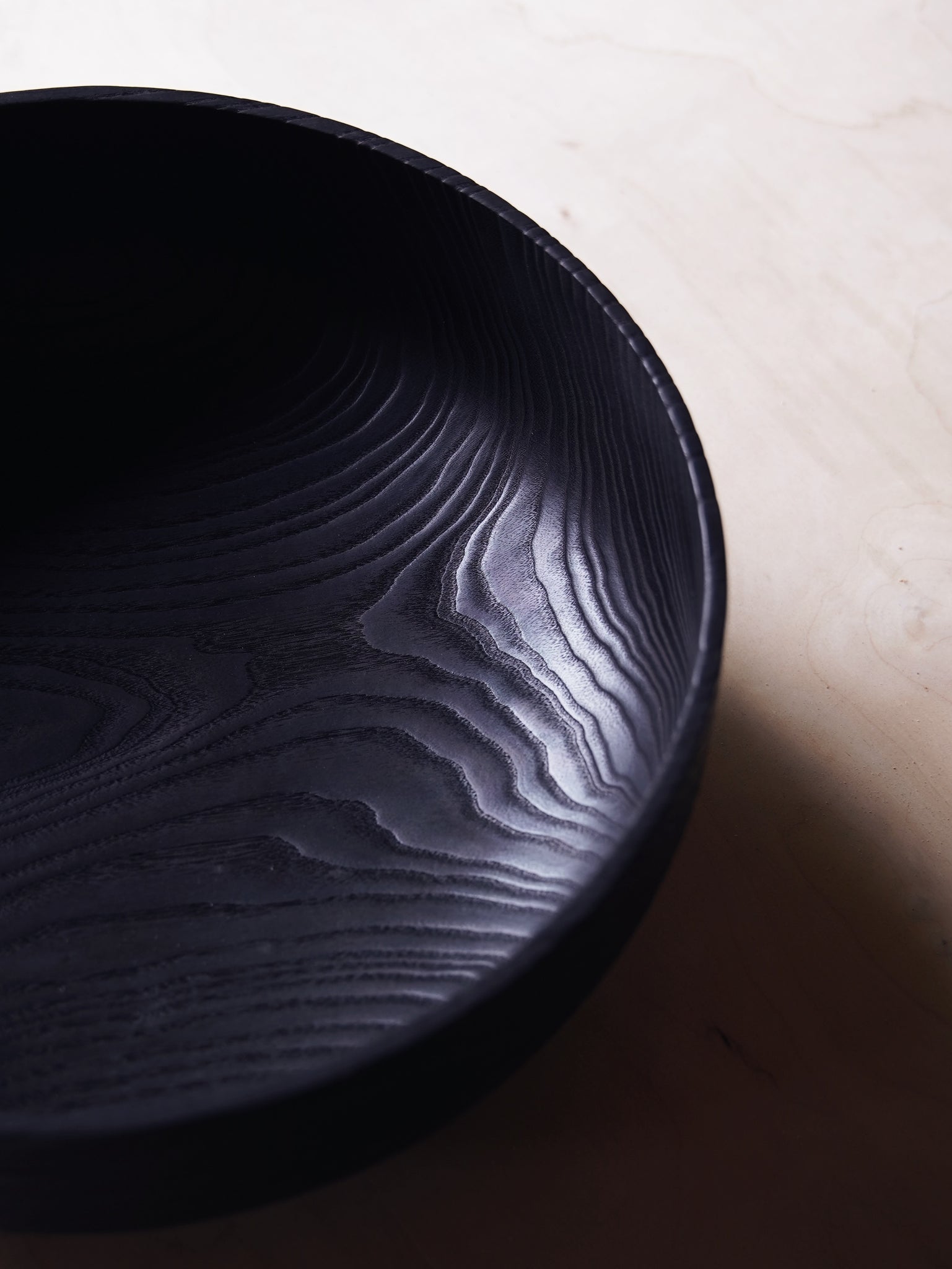 Coved Yakisugi Bowl - in Ash