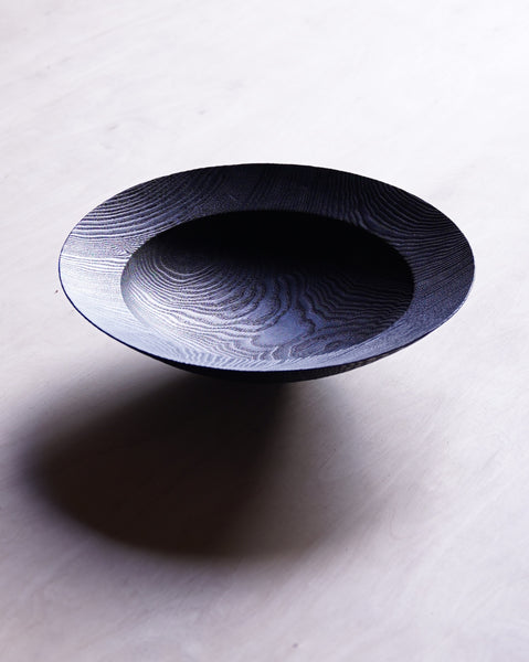 Coved Yakisugi Bowl - in Ash
