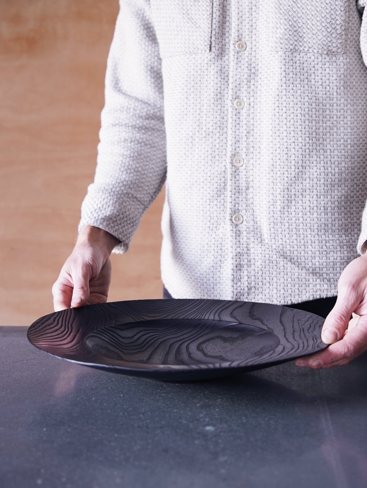 XL Yakisugi Platter - in Ash