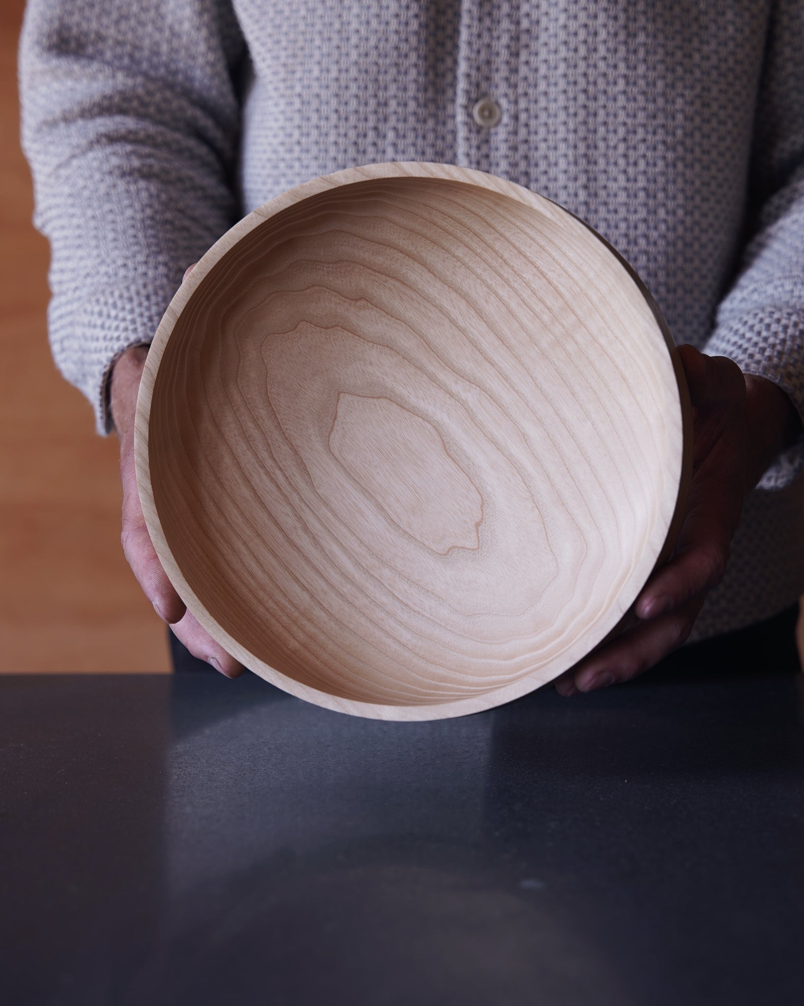 Lipped Bowl - in Ash