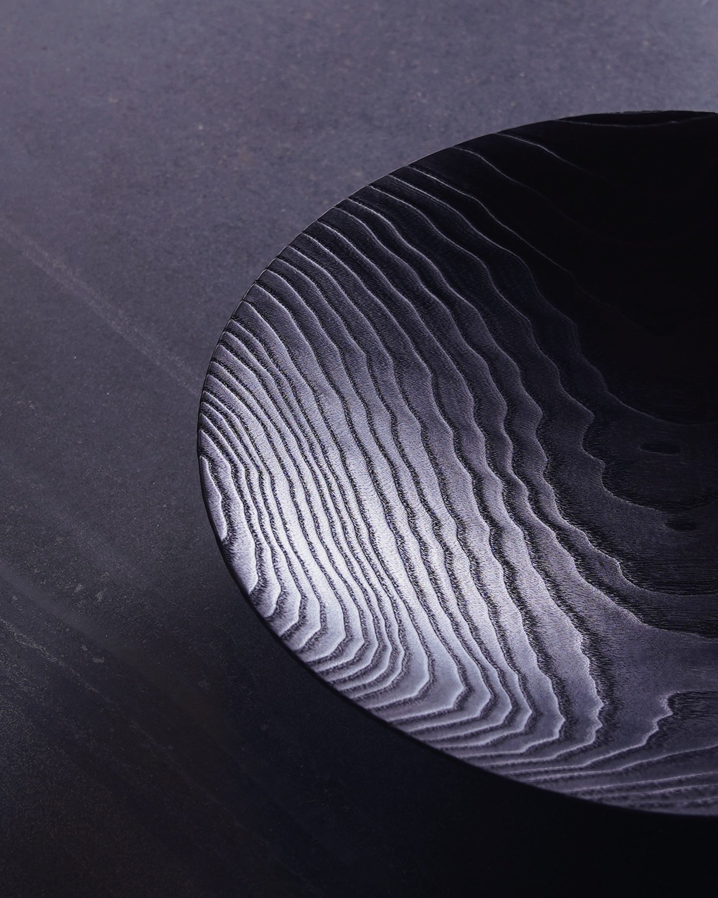 Wave Yakisugi Bowl - in Ash