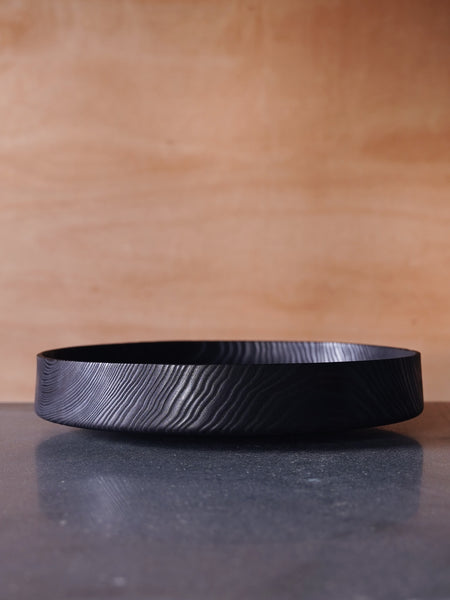 XL Yakisugi Low Bowl - in Ash