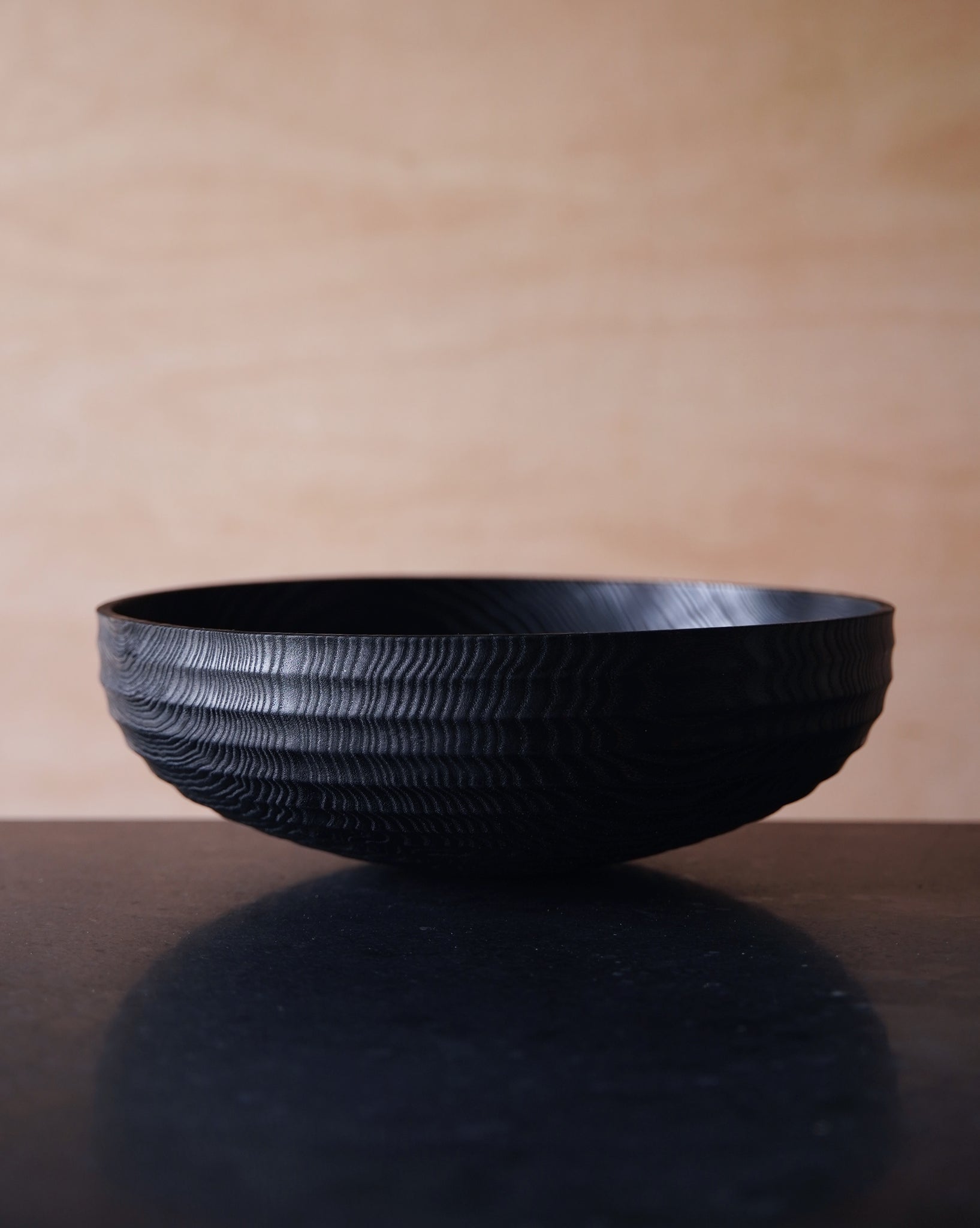 Coved Yakisugi Bowl - in Ash