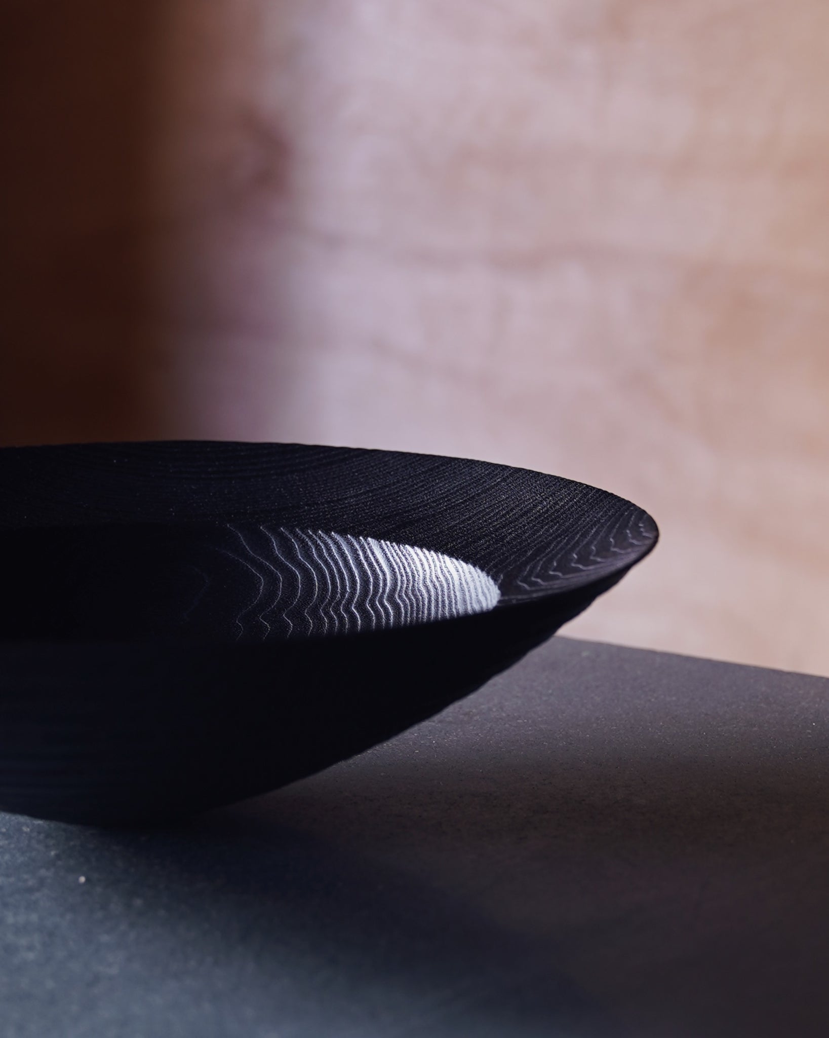 Coved Yakisugi Bowl - in Ash