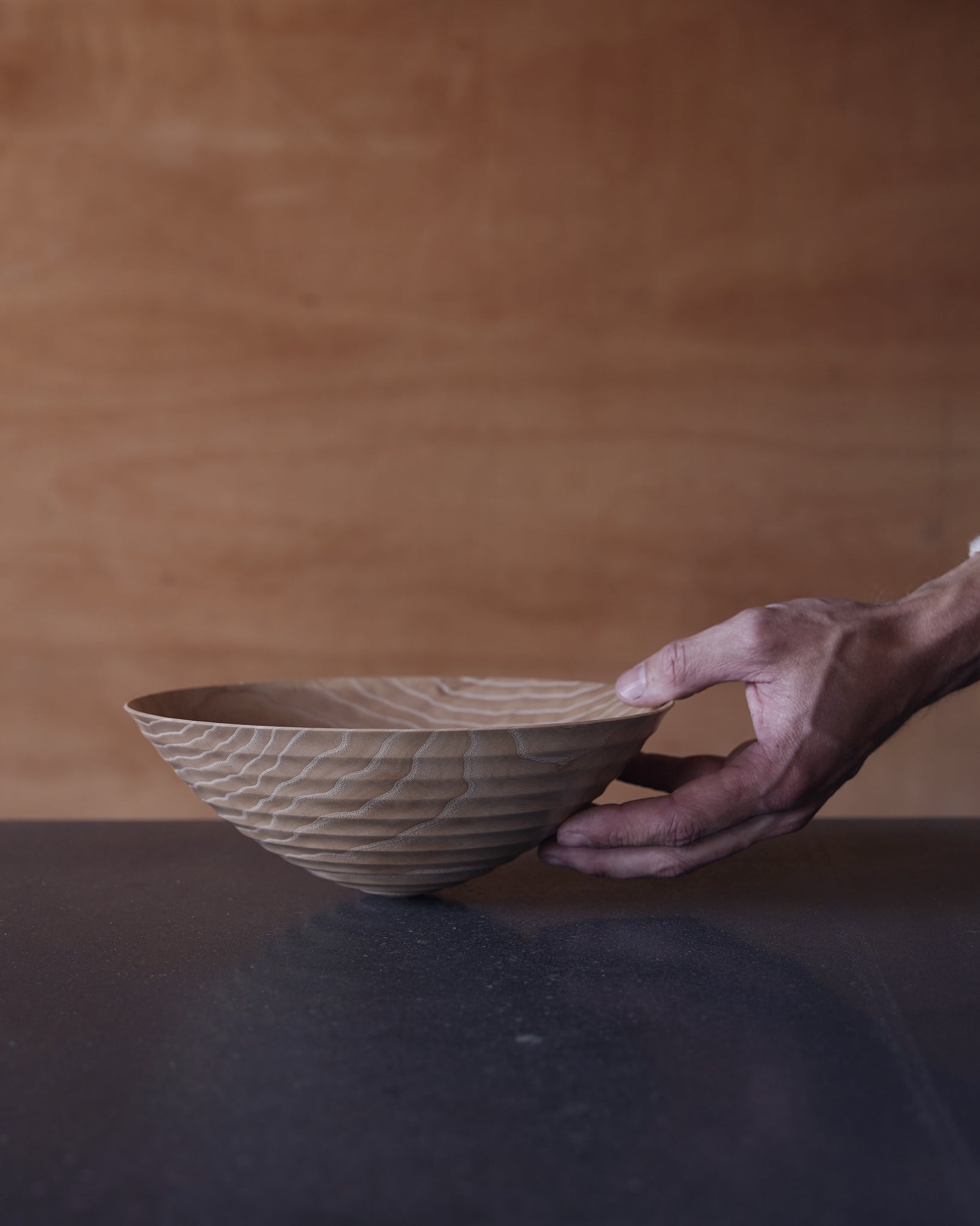 Coved Bowl - in Ash