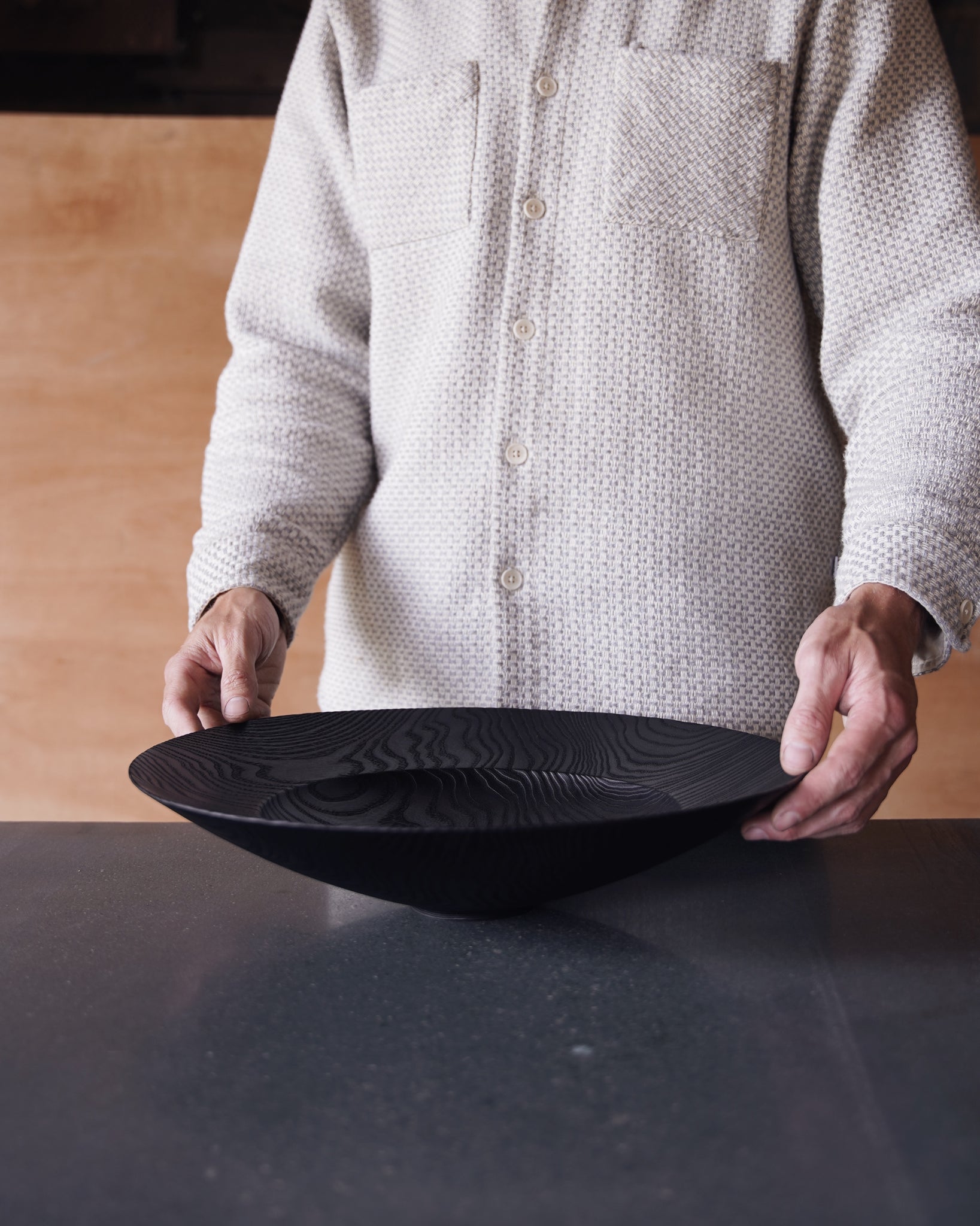 XL Yakisugi Bowl - in Ash