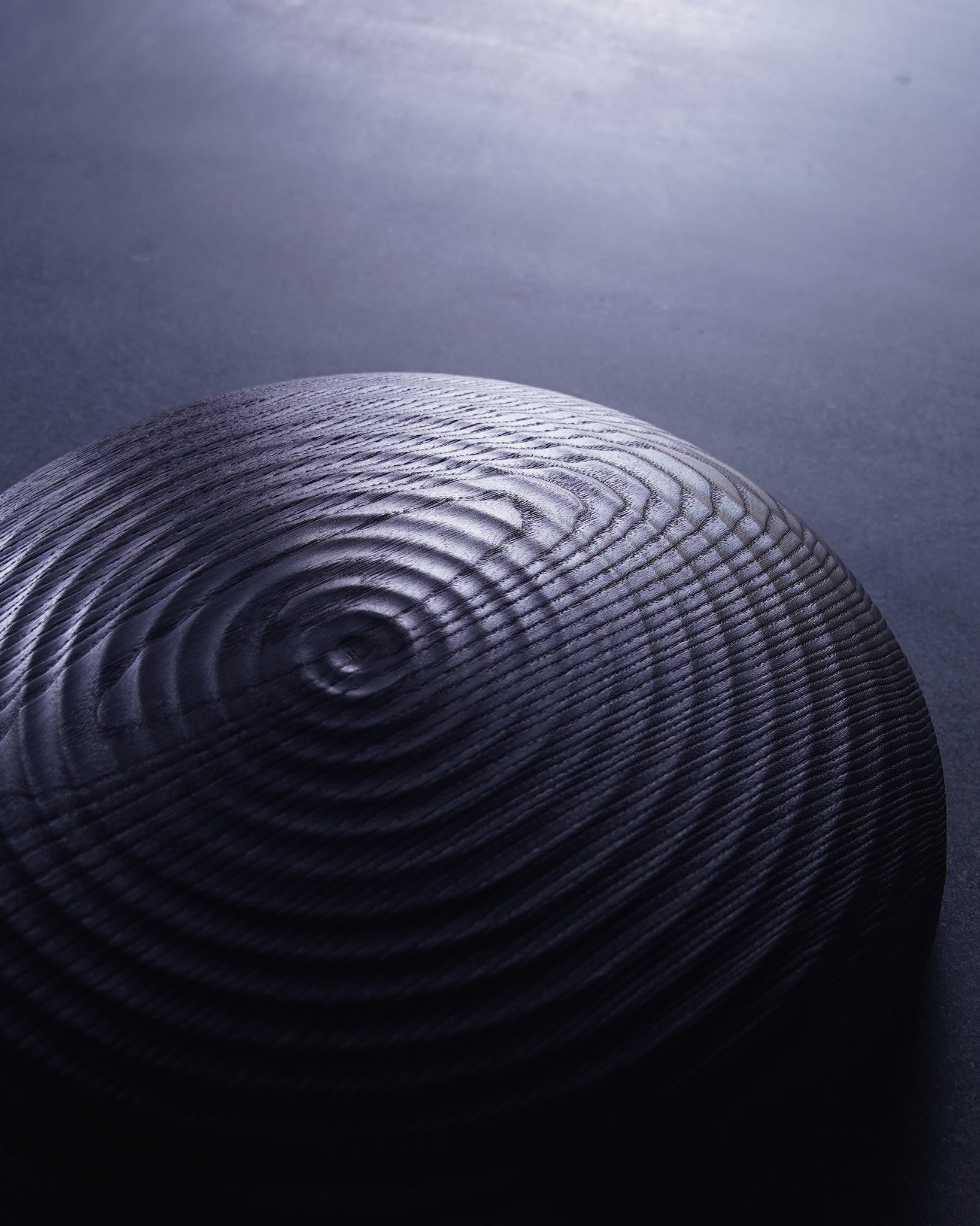 Coved Yakisugi Bowl - in Ash