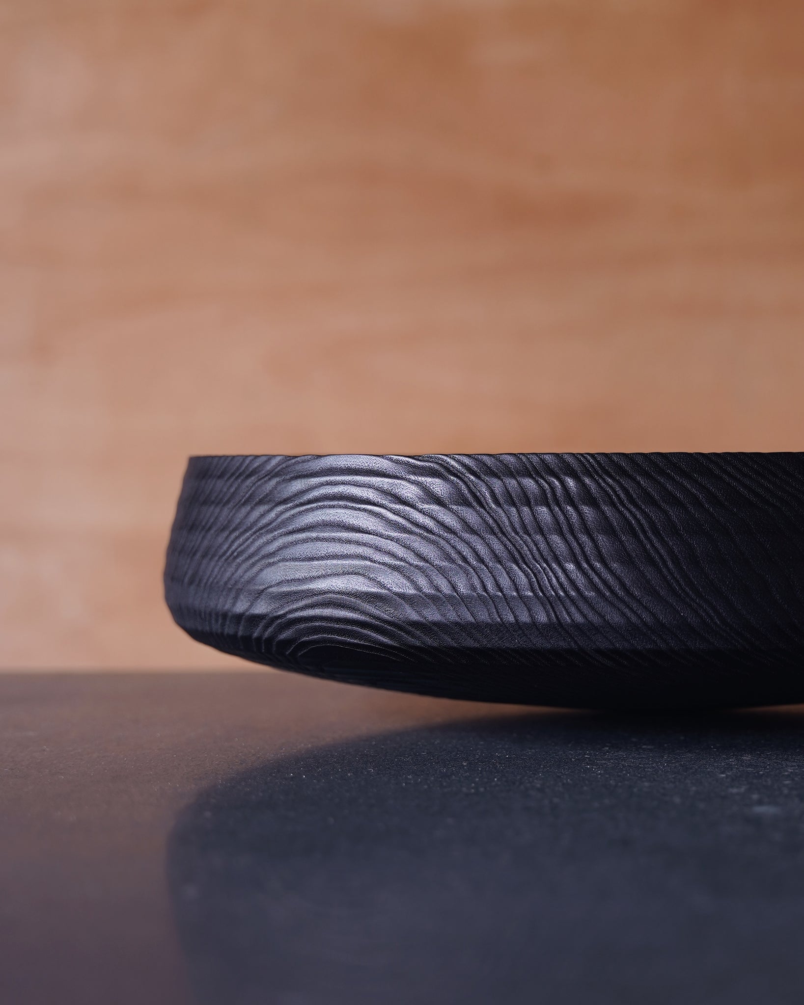 XL Coved Yakisugi Bowl - in Ash