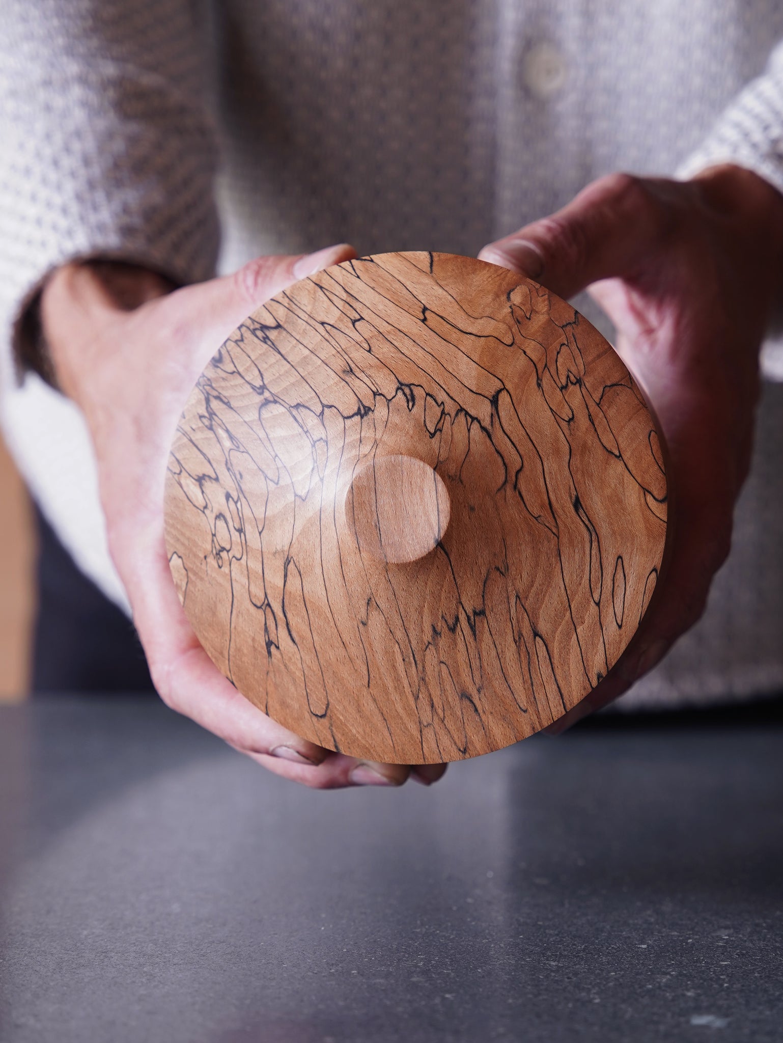 Bowl - in Spalted Beech