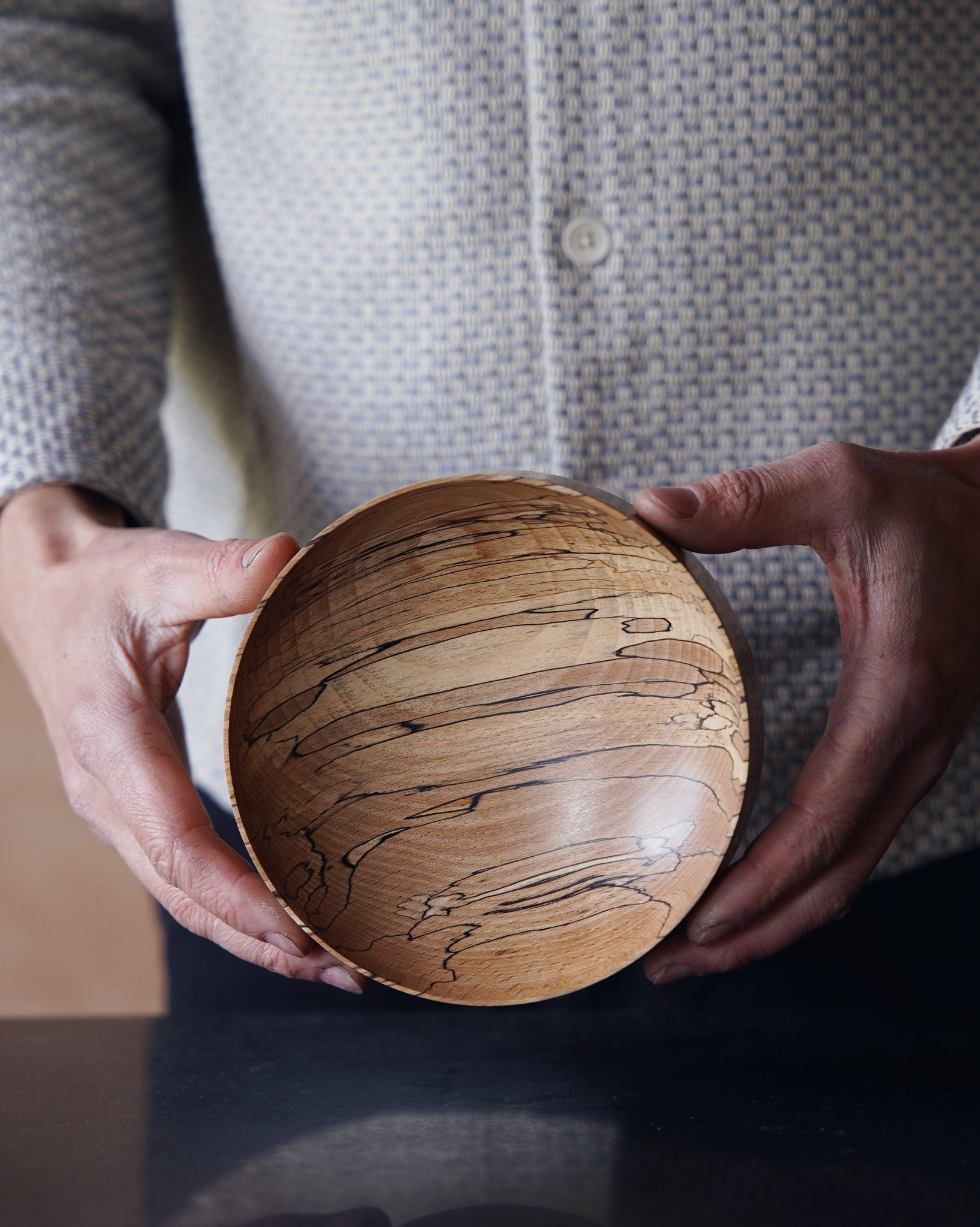Bowl - in Spalted Beech