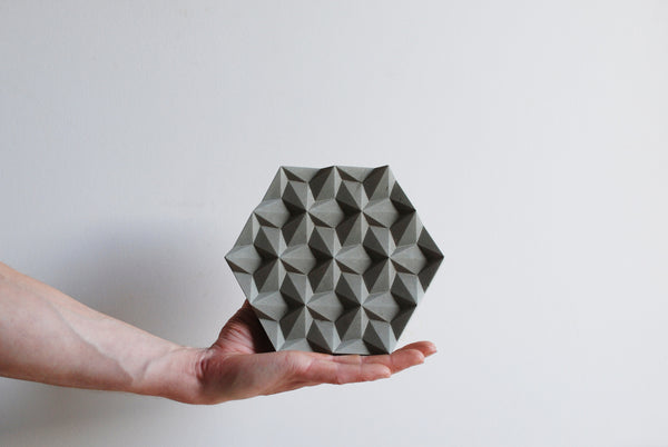Origami Concrete Trivet